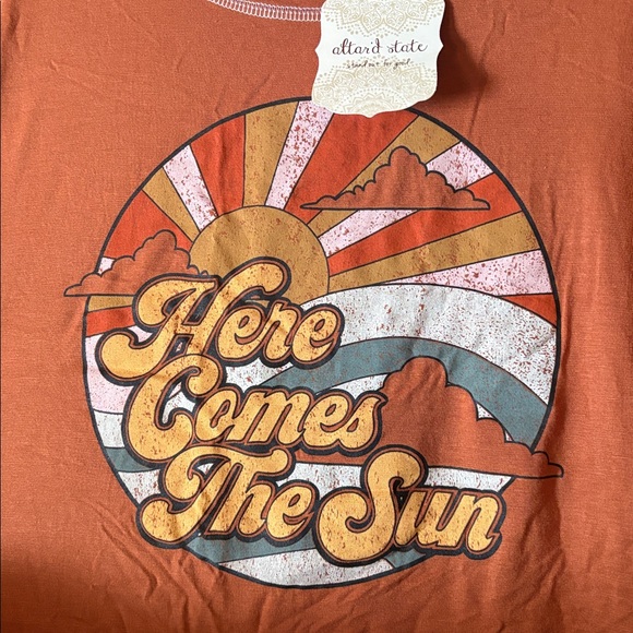 Altar'd State Orange Graphic Tee - Picture 2 of 3